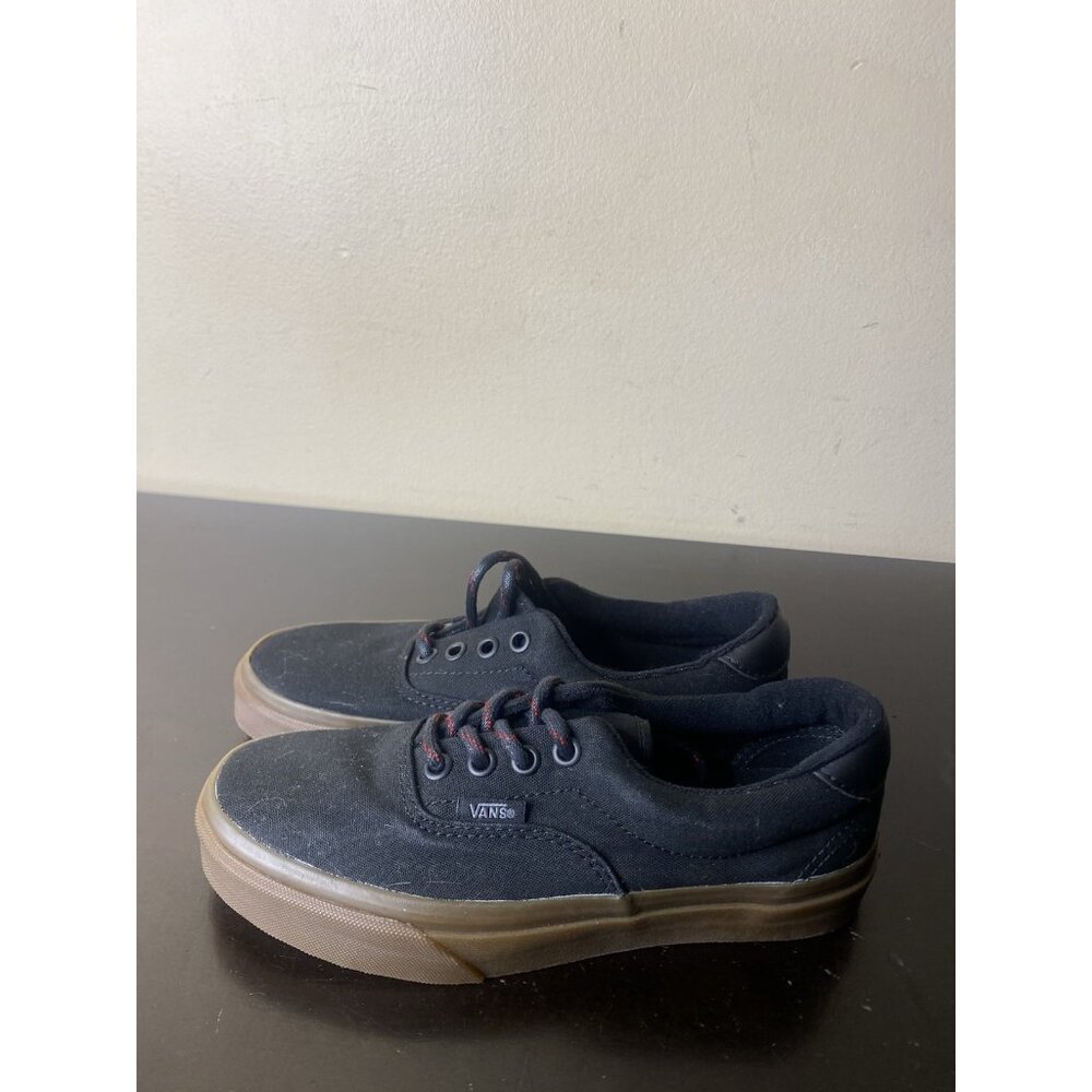 Vans Off The Wall Black Gum Seakers Shoes Size 5.5 Women’s